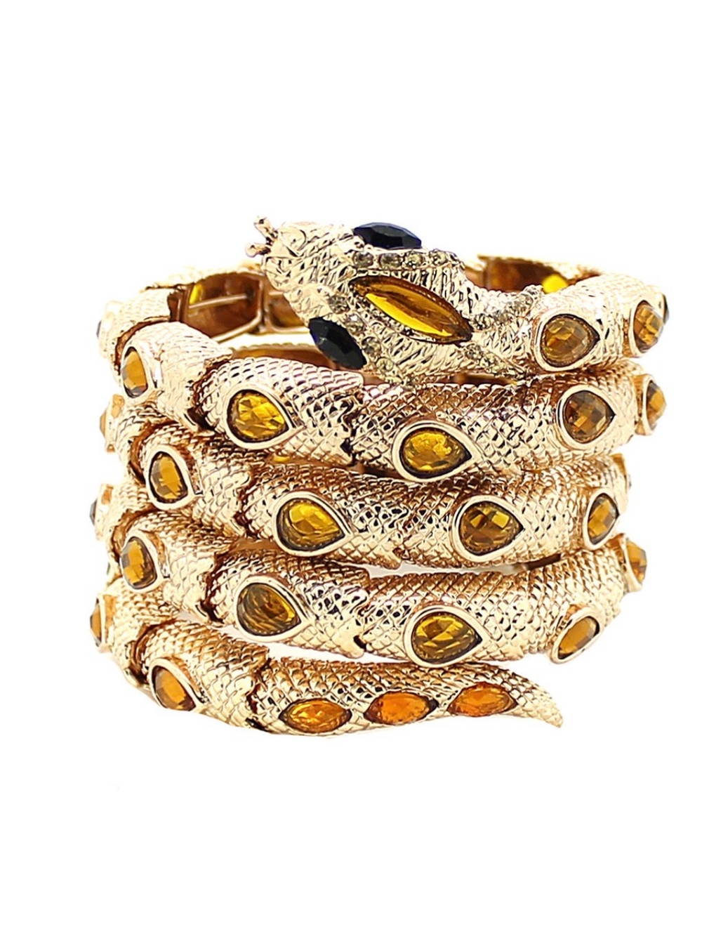 EYE CANDY LA Snake Your Arm Bracelet OS Gold $58 Retail NWT